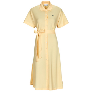 Clothing Women Short Dresses Lacoste  Yellow