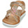 Shoes Girl Sandals Kickers BRAHMIA Pink / Gold