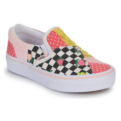 NET Slip | Multicolour ons ! Free - Spartoo SLIP-ON - delivery Child UY Vans PATCHWORK Shoes CLASSIC