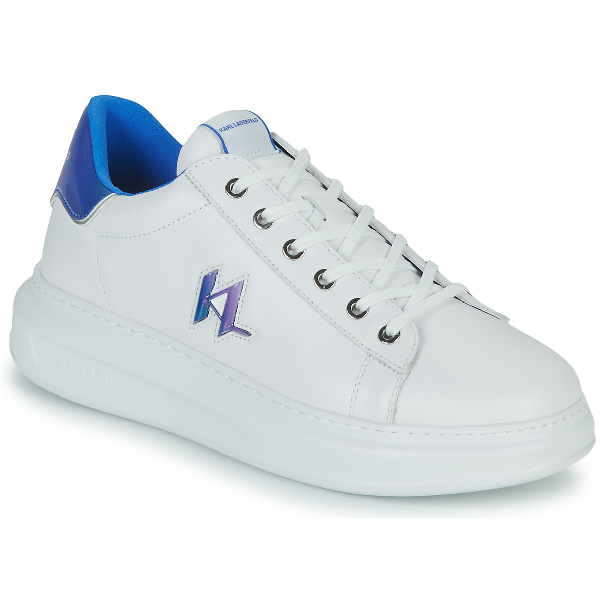 Shoes Men Low top trainers Karl Lagerfeld KAPRI MENS Nano KL Lace Lo White / Blue