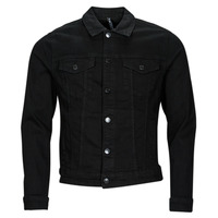 Clothing Men Denim jackets Only & Sons  ONSCOIN BLACK 4332 JACKET Black