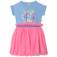 Clothing Girl Short Dresses Billieblush  Blue / Pink