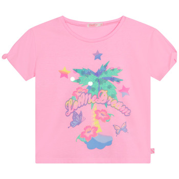 Clothing Girl short-sleeved t-shirts Billieblush  Pink