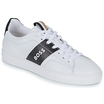 Shoes Boy Low top trainers BOSS  White / Black