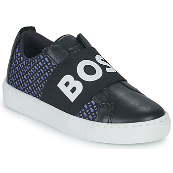 Shoes Boy Low top trainers BOSS  Marine