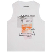 Clothing Girl Tops / Sleeveless T-shirts Zadig & Voltaire  White