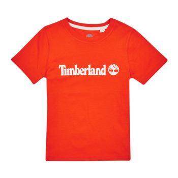 Clothing Boy short-sleeved t-shirts Timberland T25T77 Red