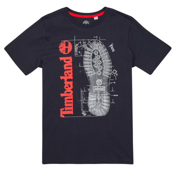 Clothing Boy short-sleeved t-shirts Timberland T25T82 Black