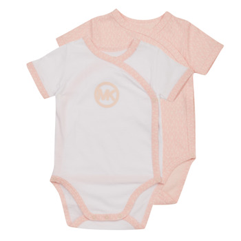 Clothing Girl Sleepsuits MICHAEL Michael Kors R98111-45S-B Pink / White