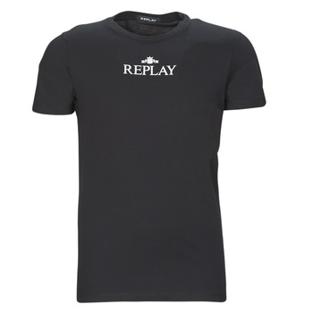 Clothing Men short-sleeved t-shirts Replay M6473 Black