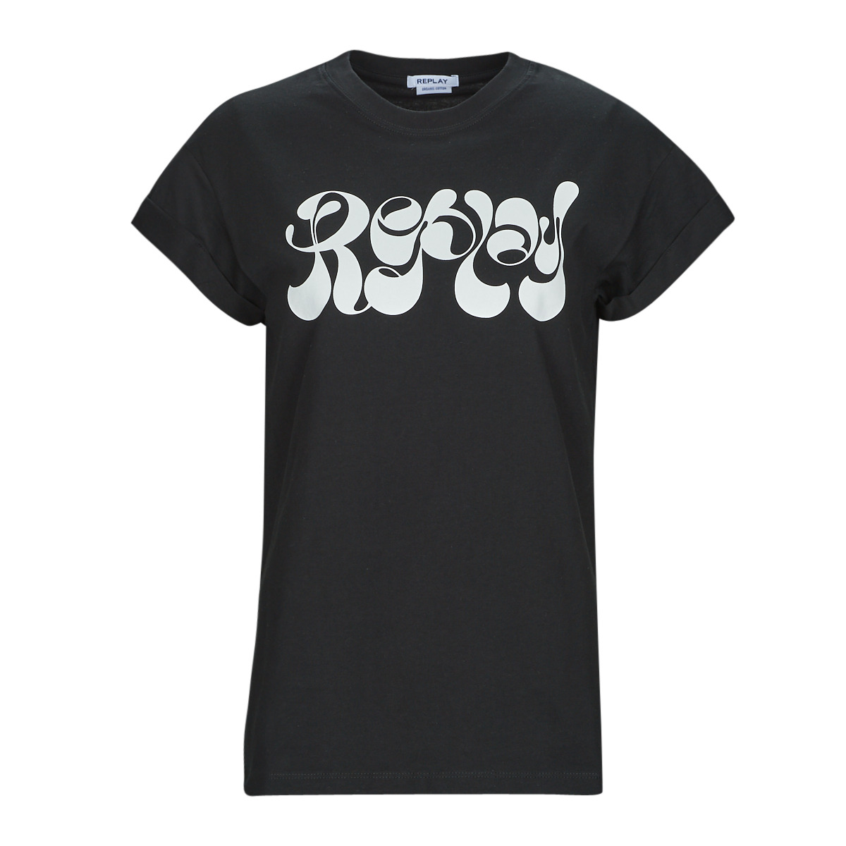 short-sleeved | Clothing W3588G ! - Replay t-shirts delivery Free Black Women NET - Spartoo