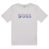 Clothing Boy short-sleeved t-shirts BOSS J25O03-10P-C White