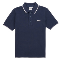 Clothing Boy short-sleeved polo shirts BOSS J25P26-849-C Marine