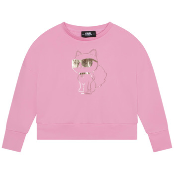Clothing Girl sweaters Karl Lagerfeld Z15425-465-C Pink