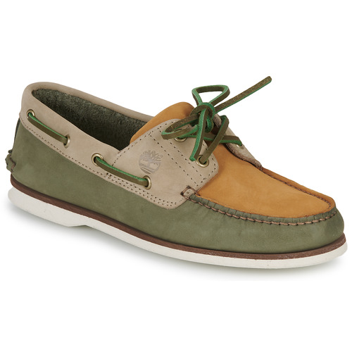 Timberland CLASSIC BOAT 2 EYE / Brown / White - Free delivery | Spartoo NET ! - Shoes Boat shoes Men