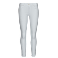 Clothing Women slim jeans Only ONLBLUSH MID SK RAW ANK DNM REA0730 White