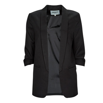 Only ONLELLY 3/4 LIFE BLAZER TLR Black - Free delivery | Spartoo NET ! -  Clothing Jackets / Blazers Women