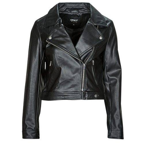 Clothing Women Leather jackets / Imitation le Only ONLBEST FAUX LEATHER BIKER Black