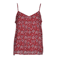 Clothing Women Tops / Sleeveless T-shirts Only ONLISLA SINGLET Red