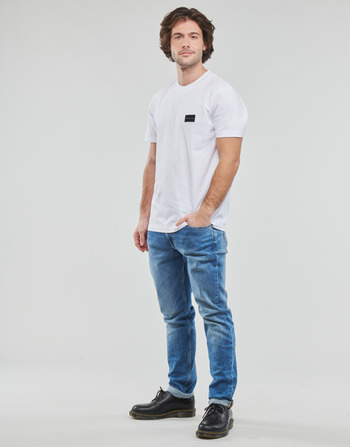 Calvin Klein Jeans SHRUNKEN BADGE TEE White