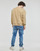Clothing Men sweaters Calvin Klein Jeans SHRUNKEN BADGE CREW NECK Beige