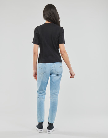 Calvin Klein Jeans RIB SHORT SLEEVE TEE Black