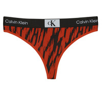 Underwear Women G-strings / Thongs Calvin Klein Jeans MODERN THONG Black / Red