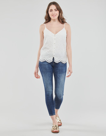 Freeman T.Porter ALEXA HIGH Clothing Blue Free WAIST delivery jeans Women SDM - ! slim Spartoo | CROPPED - NET