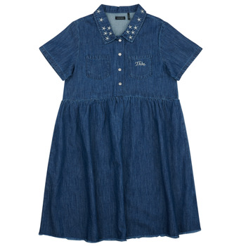 Clothing Girl Short Dresses Ikks XW30182 Blue
