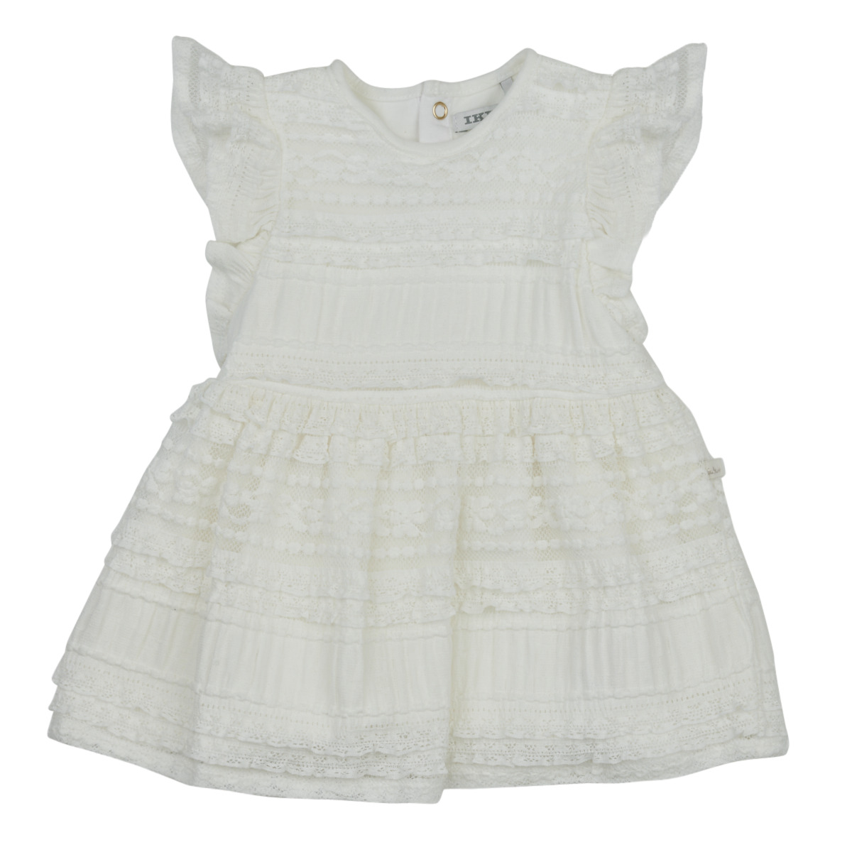 Clothing Girl Short Dresses Ikks XW30120 White