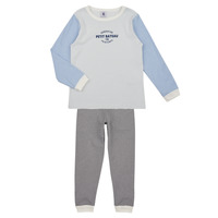Clothing Children Sleepsuits Petit Bateau FRERE Blue / White