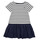 Clothing Girl Short Dresses Petit Bateau FLOUETTE White / Blue
