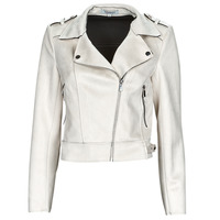 Clothing Women Leather jackets / Imitation le Morgan GRAMMINA Beige