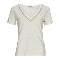 Clothing Women short-sleeved t-shirts Morgan DRESS Ivory