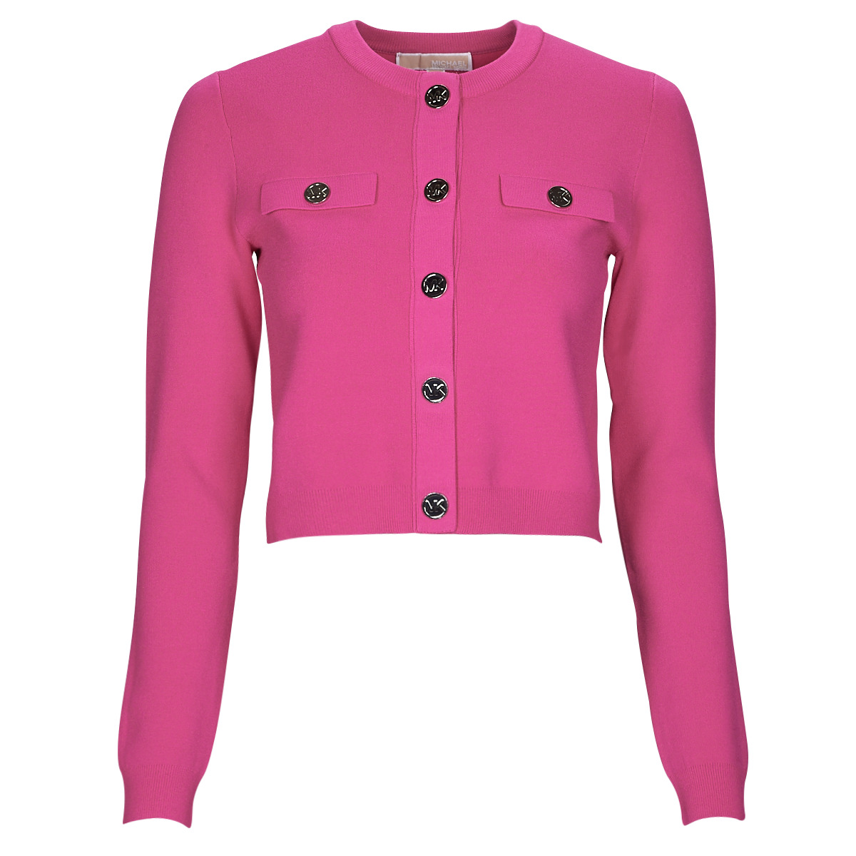 Clothing Women Jackets / Cardigans MICHAEL Michael Kors ECO SNAP CROP JKT Pink