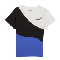 Clothing Boy short-sleeved t-shirts Puma PUMA POWER Black / Blue