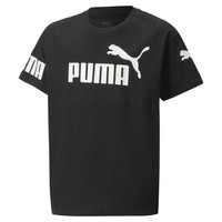Clothing Boy short-sleeved t-shirts Puma PUMA POWER Black