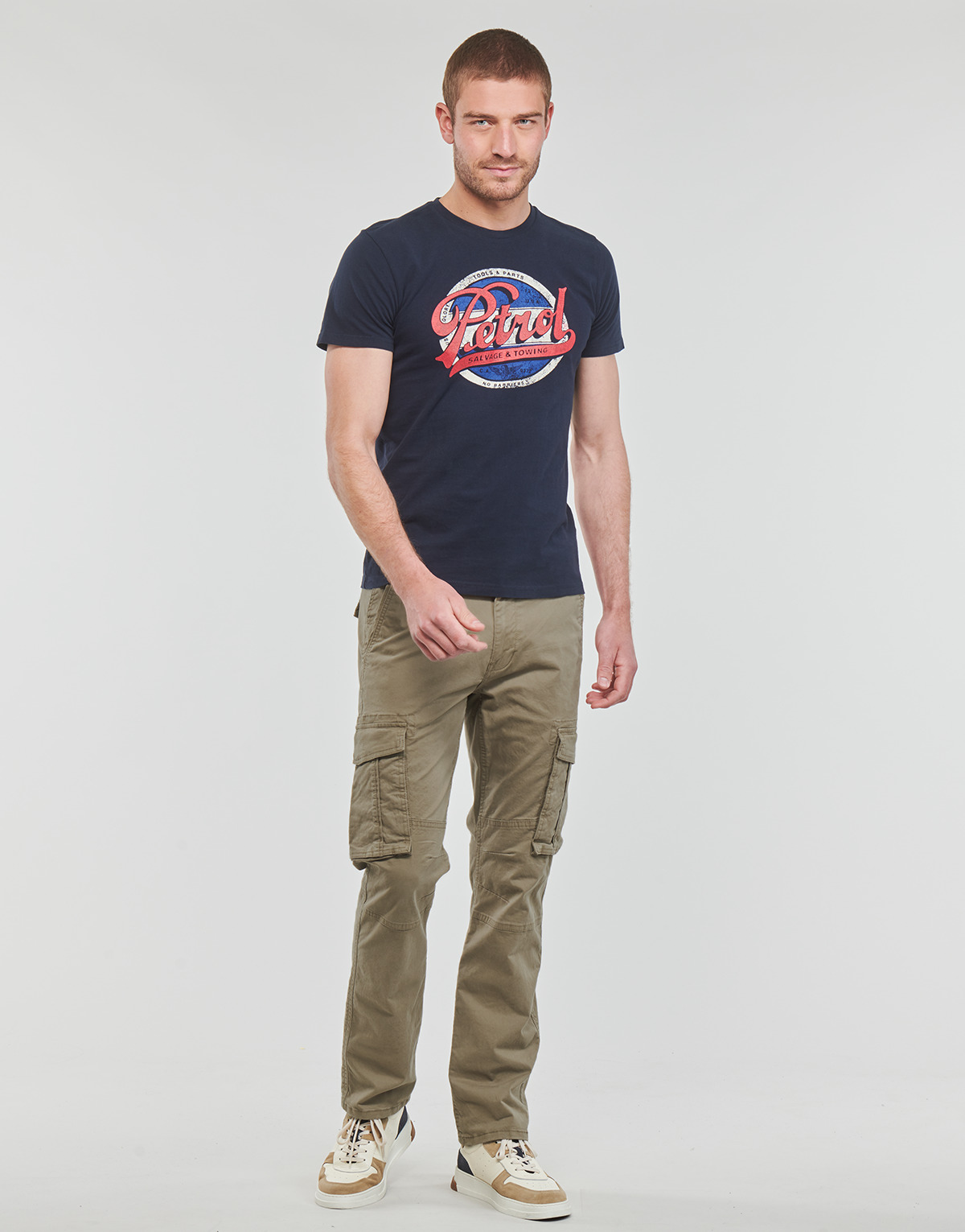 Clothing Men Cargo trousers Petrol Industries Cargo Brown