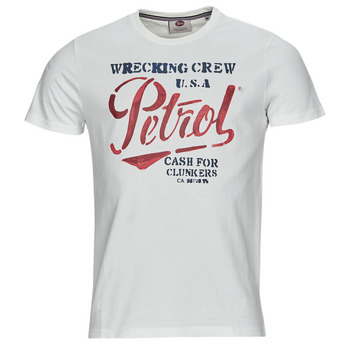 Clothing Men short-sleeved t-shirts Petrol Industries T-Shirt SS Classic Print White