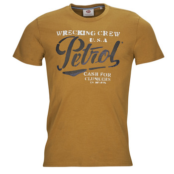 Clothing Men short-sleeved t-shirts Petrol Industries T-Shirt SS Classic Print Brown