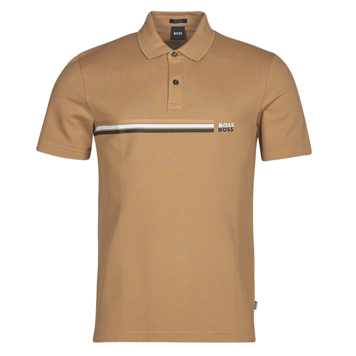 Clothing Men short-sleeved polo shirts BOSS Pack 32 Beige