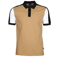Clothing Men short-sleeved polo shirts BOSS Phillipson 111 Beige / Black / White