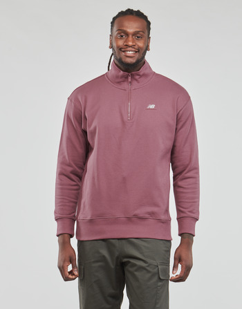 Clothing Men sweaters New Balance Athletics 90's 1/4 Zip Mock Sweatshirt Washed / Burgundy