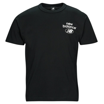 Clothing Men short-sleeved t-shirts New Balance Essentials Logo T-Shirt Black