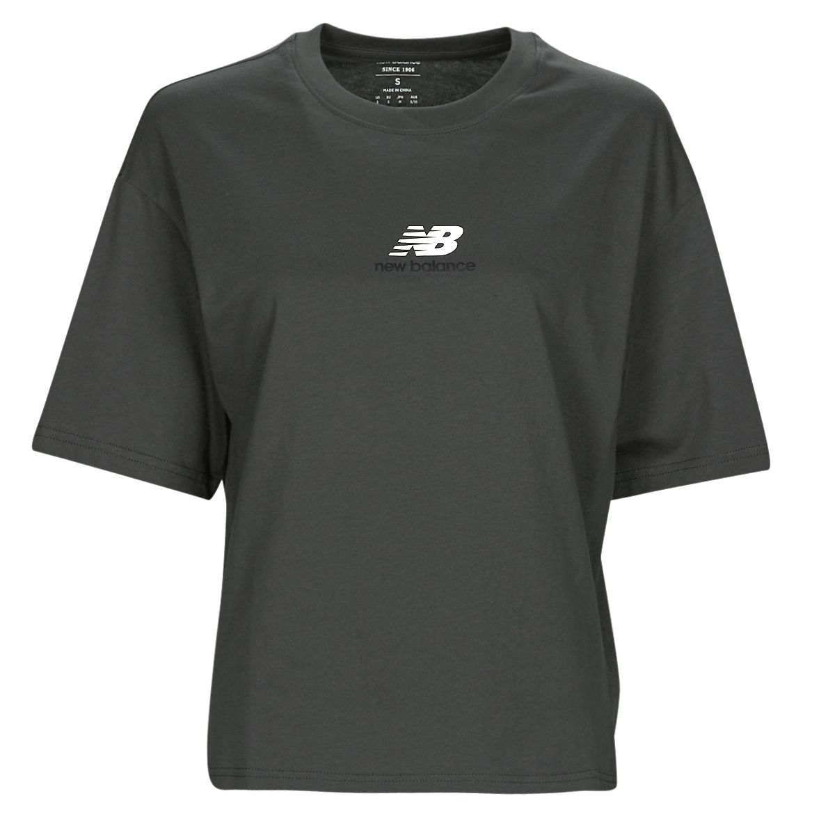 Clothing Women short-sleeved t-shirts New Balance Athletics 1/4 Zip Black