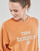 Clothing Women sweaters New Balance Essentials Graphic Crew French Terry Fleece Sweatshirt Orange