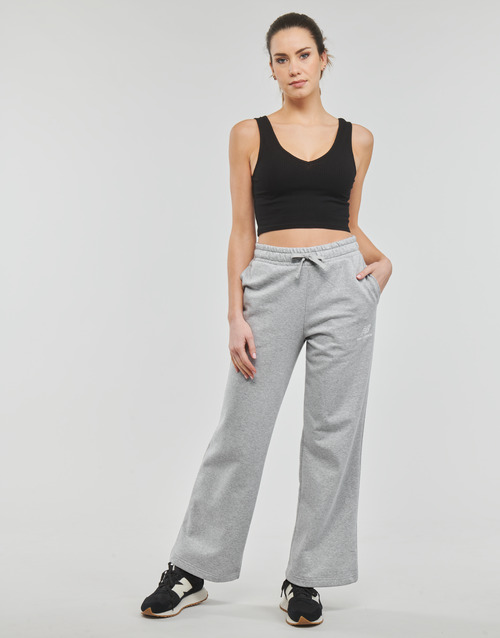 New Balance Essentials Stacked Women NET Grey - delivery - Logo bottoms Clothing jogging Sweat ! | Pant Spartoo Free