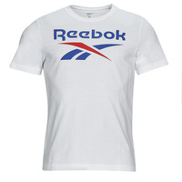 Clothing Men short-sleeved t-shirts Reebok Classic Big Logo Tee White