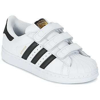 Shoes Children Low top trainers adidas Originals SUPERSTAR FOUNDATIO White / Black