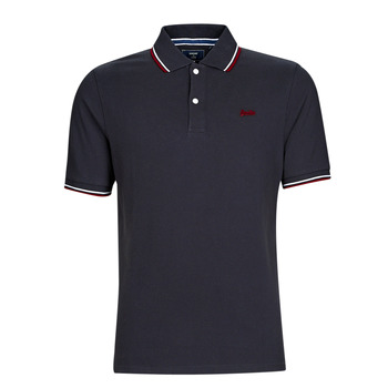 Clothing Men short-sleeved polo shirts Superdry VINTAGE TIPPED S/S POLO Dark / Navy / Red